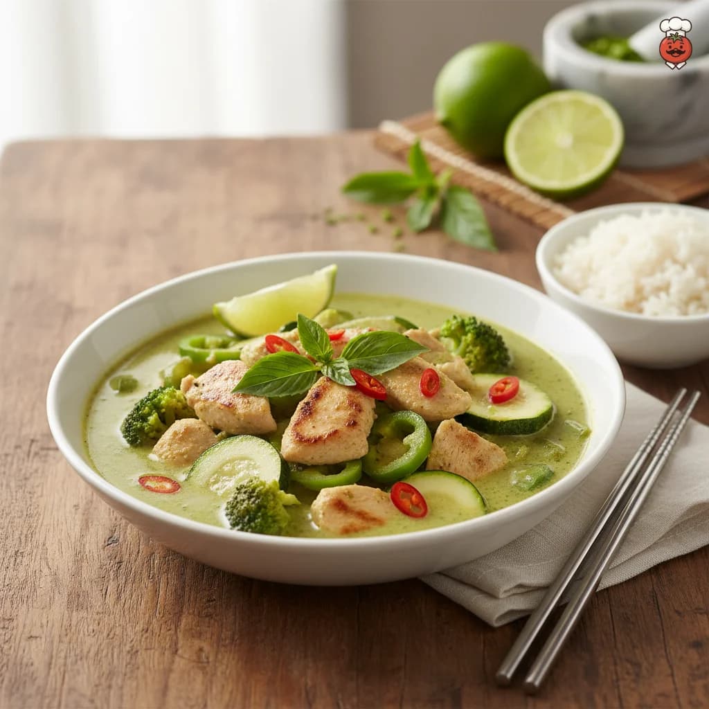 Keto Thai Green Curry with Chicken